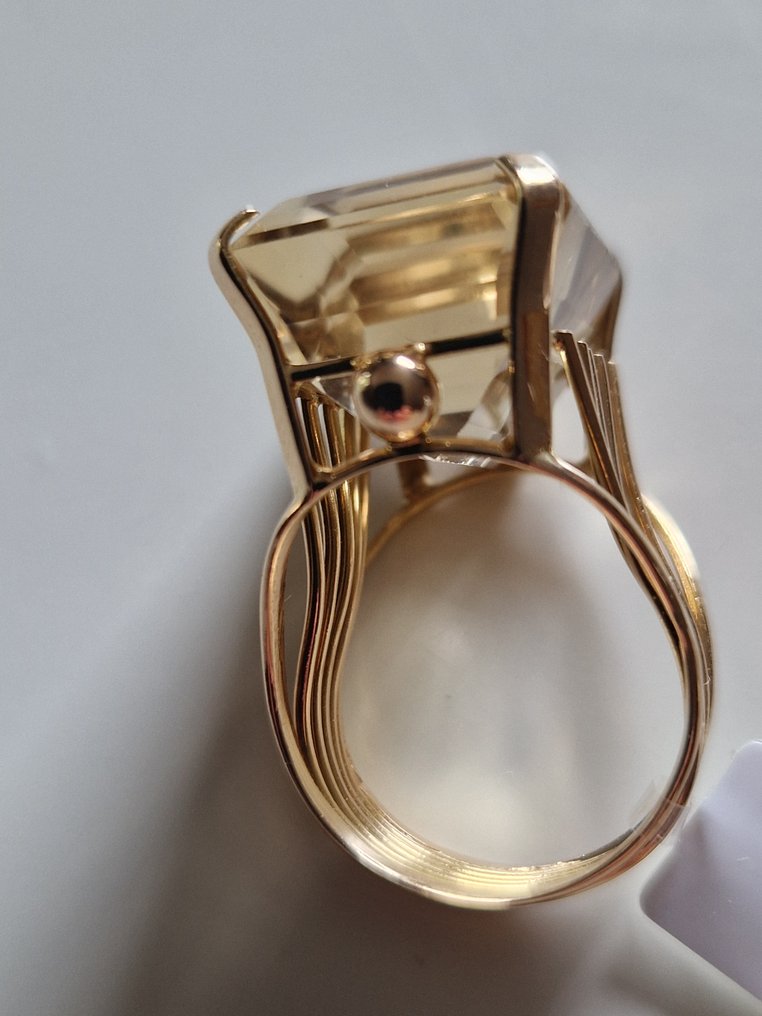 Δαχτυλίδι - 18 καράτια Κίτρινο χρυσό Κιτρίνης #2.1