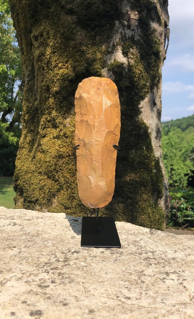 Νεολιθική ΑΠΙΣΤΕΥΤΟ τετράγωνο κομμάτι μουσείου - 20.5 cm #1.0