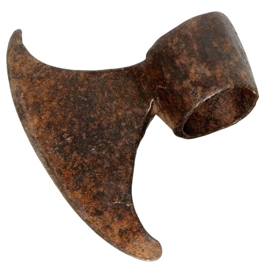 維京時代 古老的铁锻打战斧头，90毫米。公元9至11世纪 戰斧  (沒有保留價) #3.2