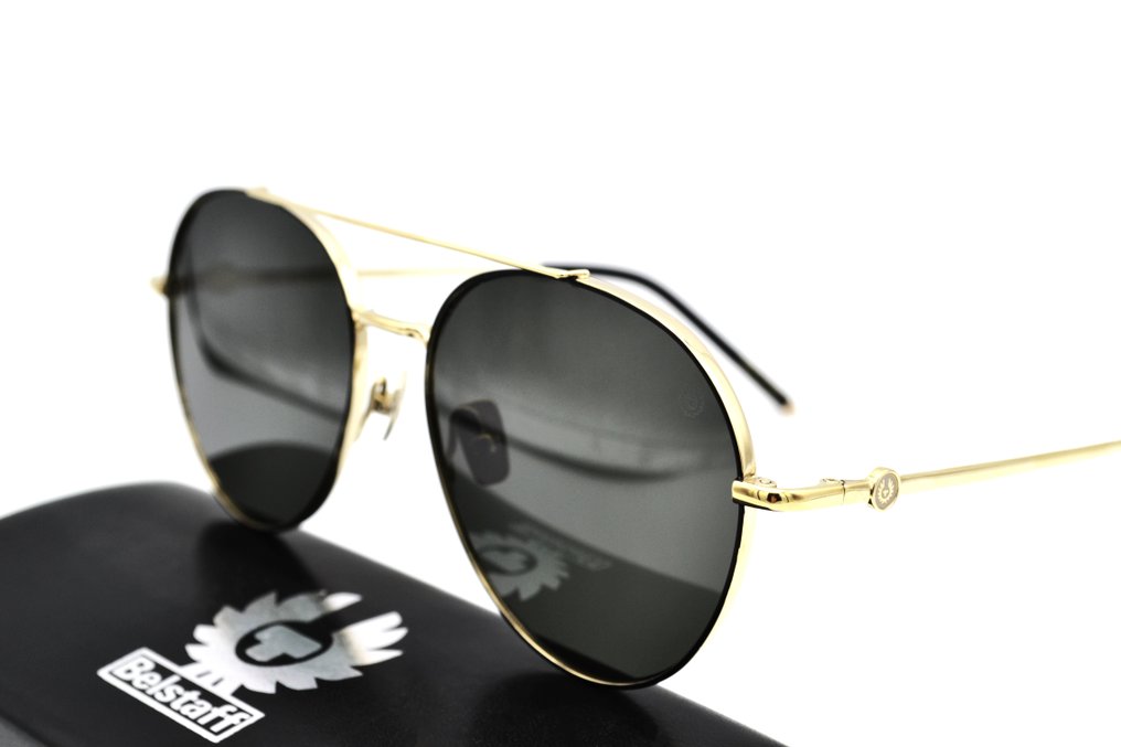 Belstaff - Made in Japan - MAGNUM GOLD TITANIUM - Round Aviator Design - *New* - Γυαλιά ηλίου #1.0