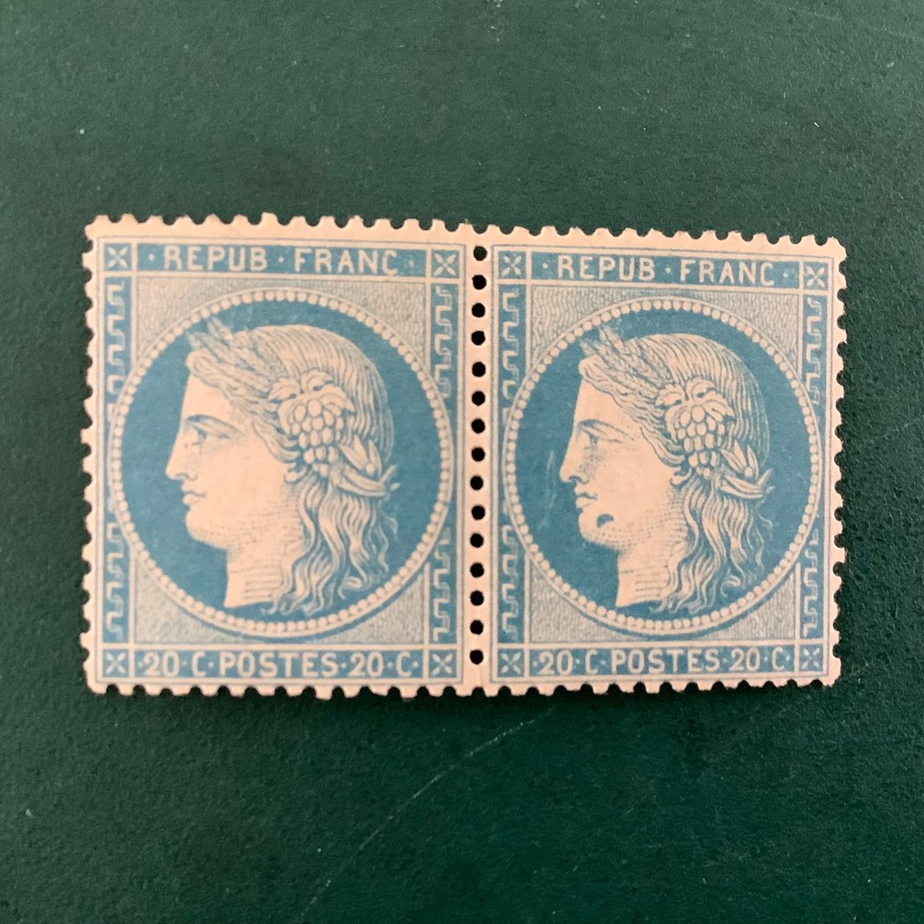 法國 1870 - 20分巴黎围城，配以好奇心、良好的定位和最新的证书 - Yvert 37 #1.0