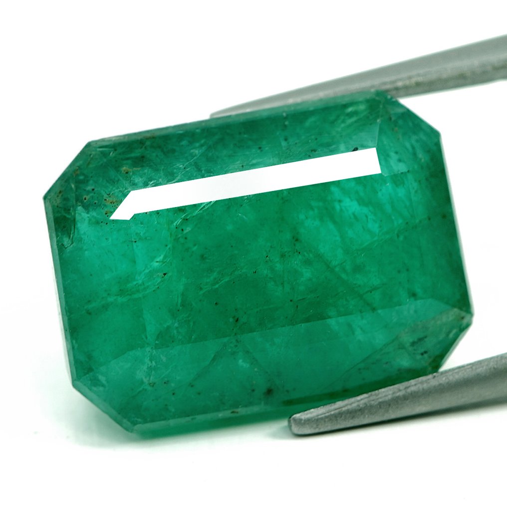 1 pcs  Vert Émeraude  - 15.43 ct - Bellerophon Gemlab #1.0