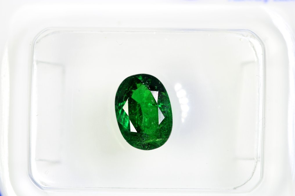 Tsavorite - 1.39 ct - ALGT (Laboratorul pentru testarea pietrelor prețioase din Anvers) - Verde închis #2.1