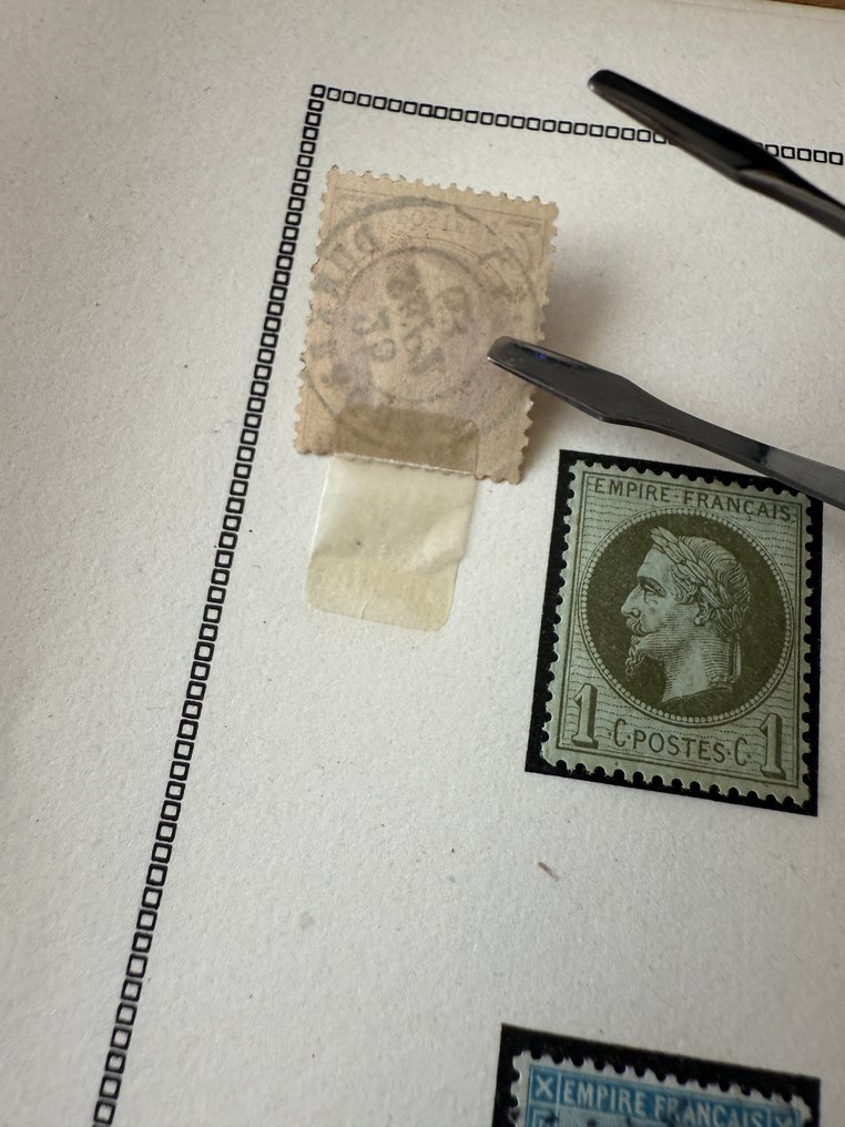 法國  - Yvert 25/38（除34外）完整的“拿破仑与塞雷斯”已邮戳覆盖的 #4.3