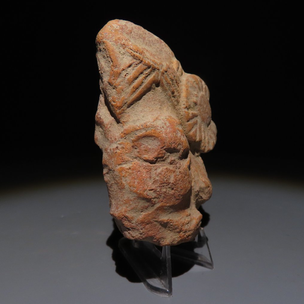 Sar Dheri, Peshawar Terrakotta Fragmentum ábra. Kr. e. 300–100. 6,8 cm magas. (Nincs minimálár) #1.0