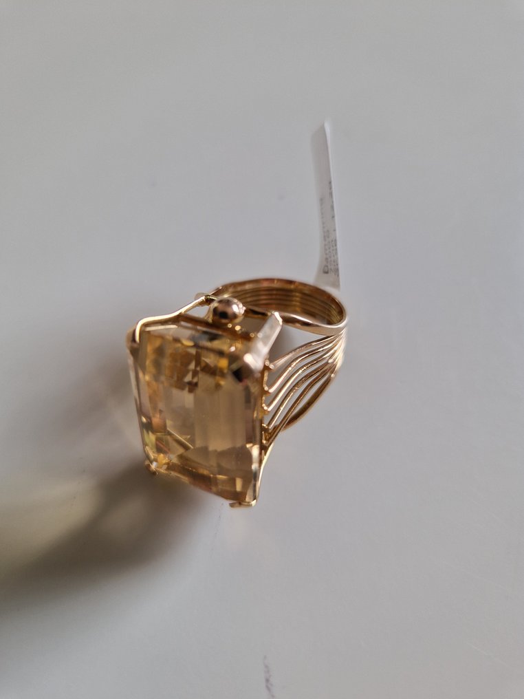 Δαχτυλίδι - 18 καράτια Κίτρινο χρυσό Κιτρίνης #3.2