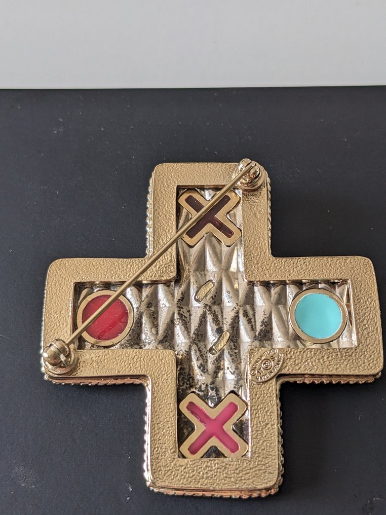 Chanel - Placat cu aur, Rășină - Broșă #4.3