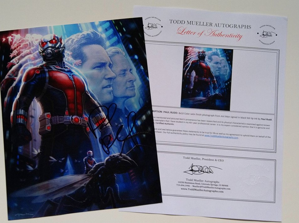 Ant-Man - Paul Rudd (Ant-Man) Signed Photo with LOA #3.2