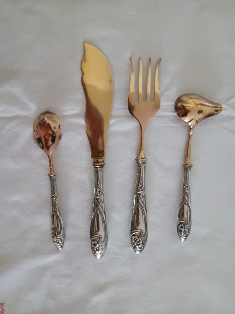 Servizio di posate (4) - .833 argento - Art Nouveau - Javali II #3.2