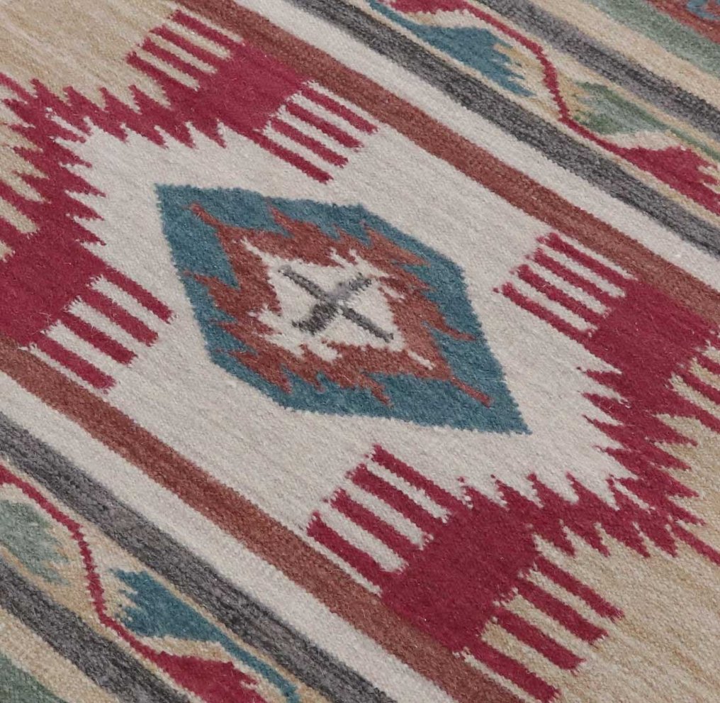 Kelim - Tæppe - 140 cm - 70 cm - naturfarver #3.2