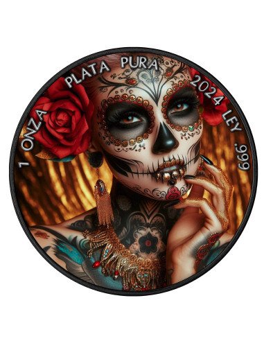 Μεξικό. 1 Onza 2024 La Calavera , 1 Oz (.999) mit CoA und BOX #1.0