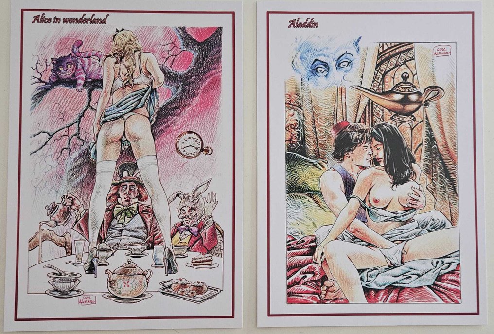 Luca Raimondo - 1 salkku + alkuperäinen piirustus - Raimondo - C'era una volta...L'eros - 2022 #4.3