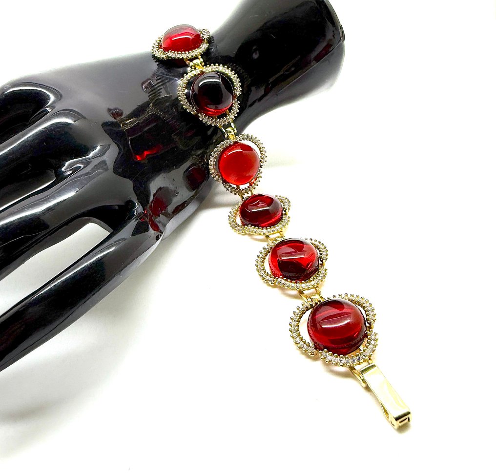 silver Bracelet with Natural Baltic Amber - Amber - succinite #1.0