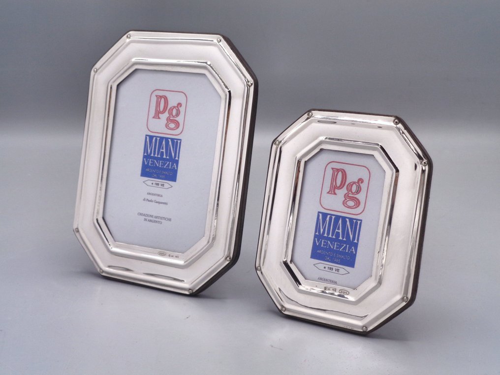 PG-Miani Argenteria - Portaritratti (2) - .925 argento - 6X9 e 4X6 #1.0