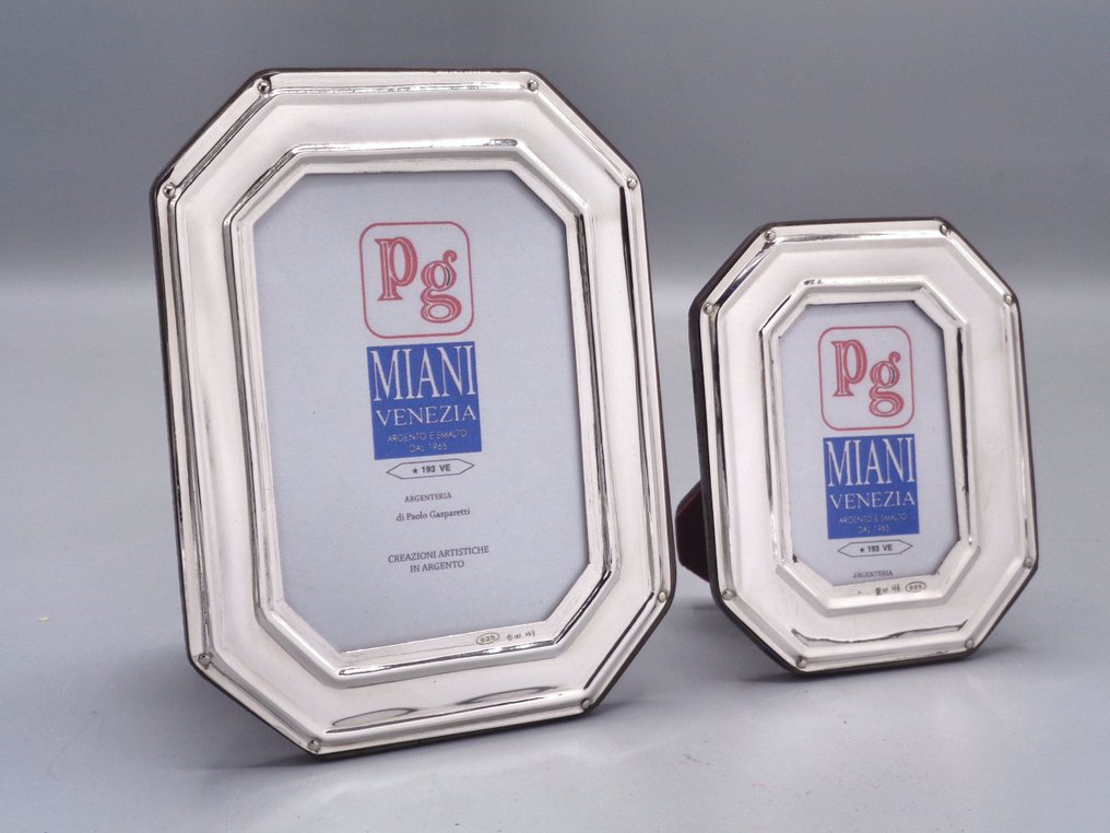 PG-Miani Argenteria - Portaritratti (2) - .925 argento - 6X9 e 4X6 #1.0
