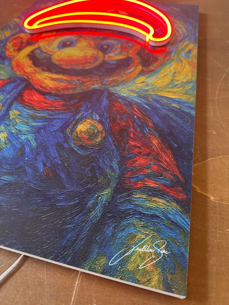 LEDMansion - Supermario Starry Game - 30x45cm - LEDMansion - Sinal luminoso - Forex #3.2