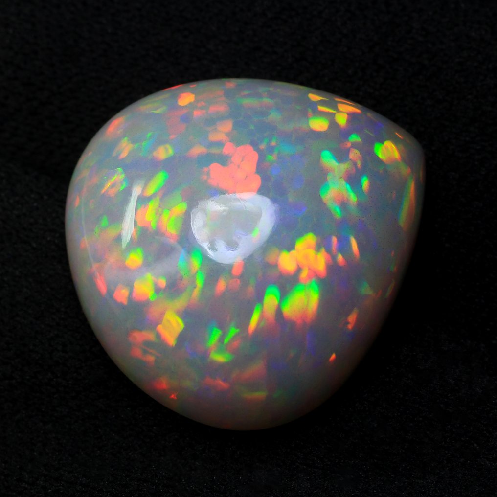 Grijs Opaal - 20.81 ct - nternational Colored Gemstone Association (ICA GemLab) - Top Regenboogkleuren #4.3