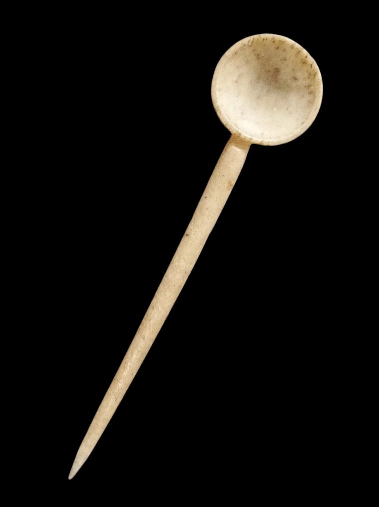 古罗马 高卢-罗马时期的雕刻骨头勺子 #1.0