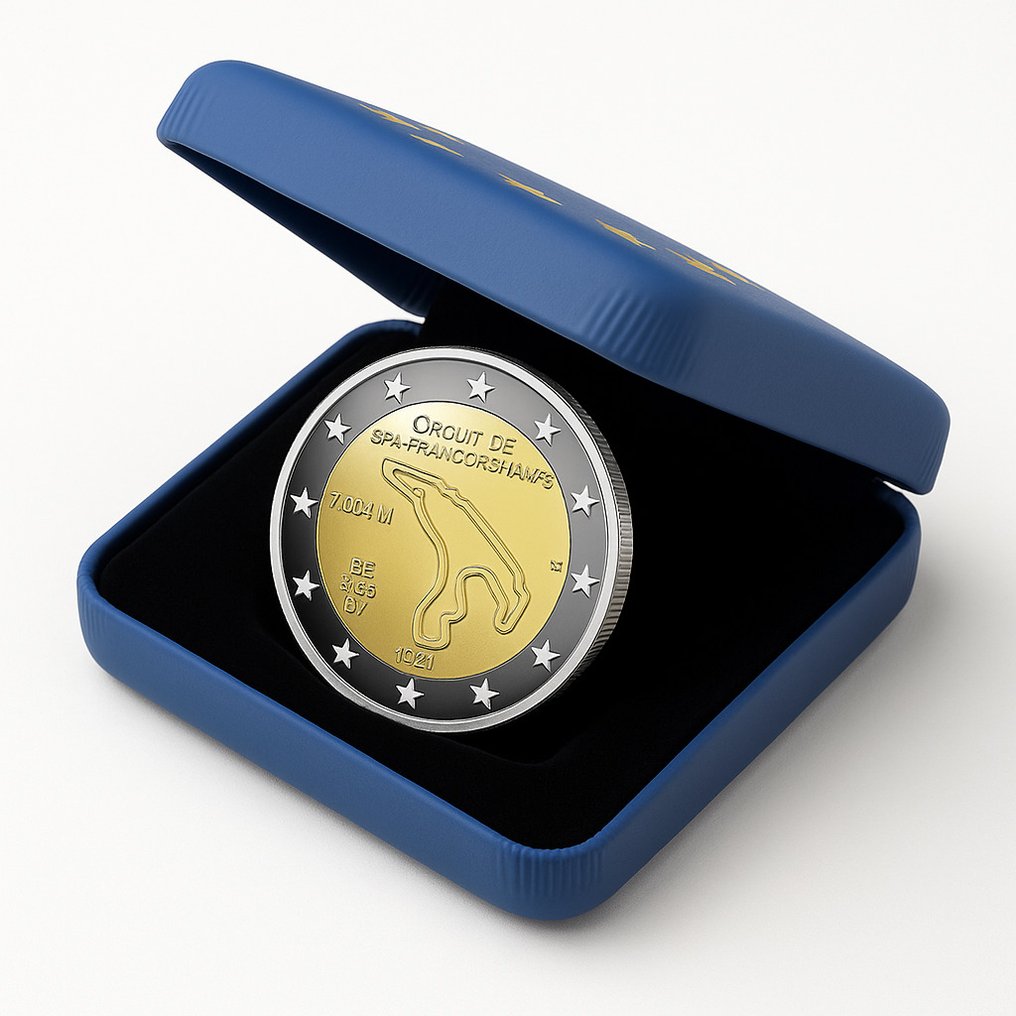 België. 2 Euro 2025 "Circuit de Spa Francorchamps" Proof (Zonder Minimumprijs) #1.0