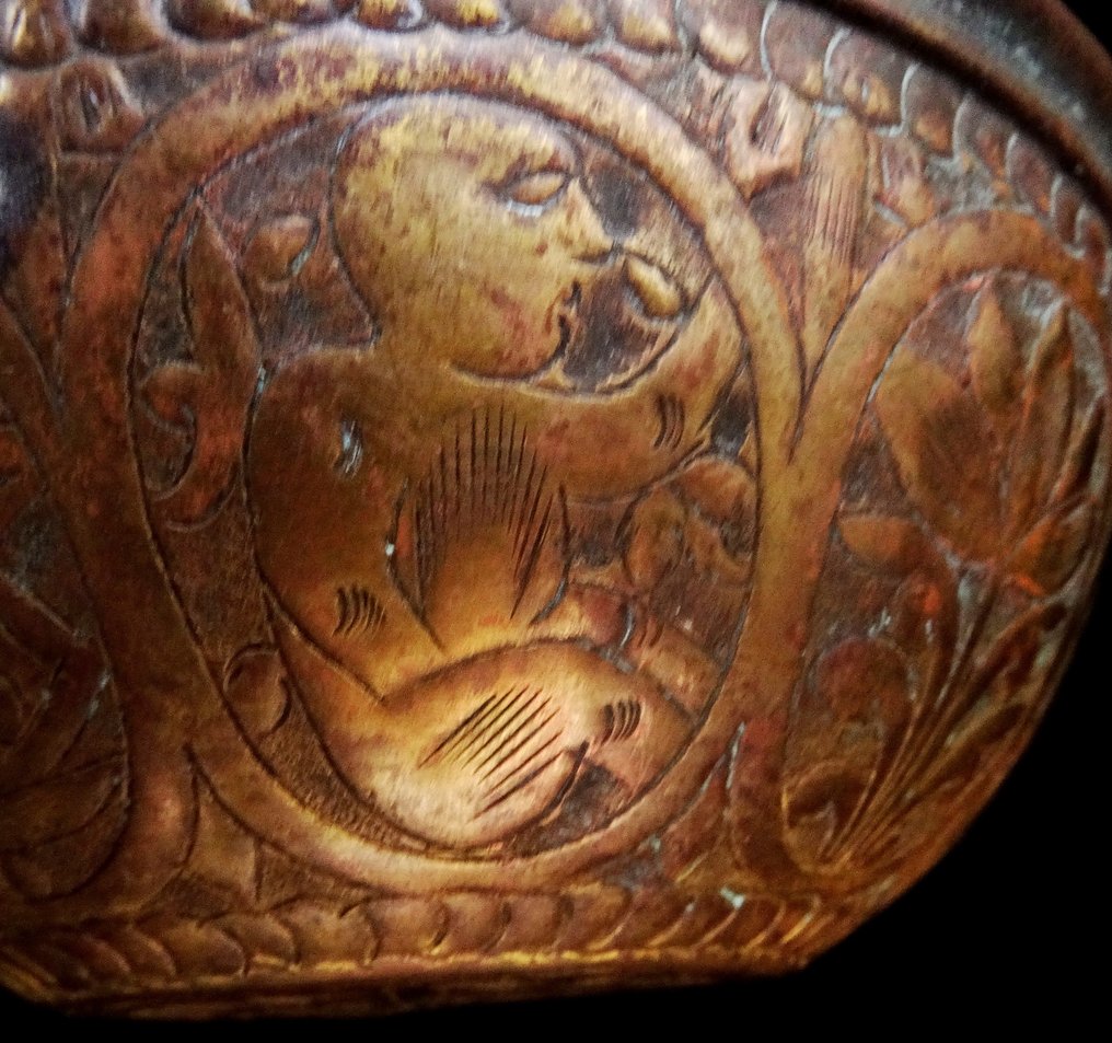 伊斯蘭 - Art Safavide - 17世纪古董杯，装饰风格 #2.1