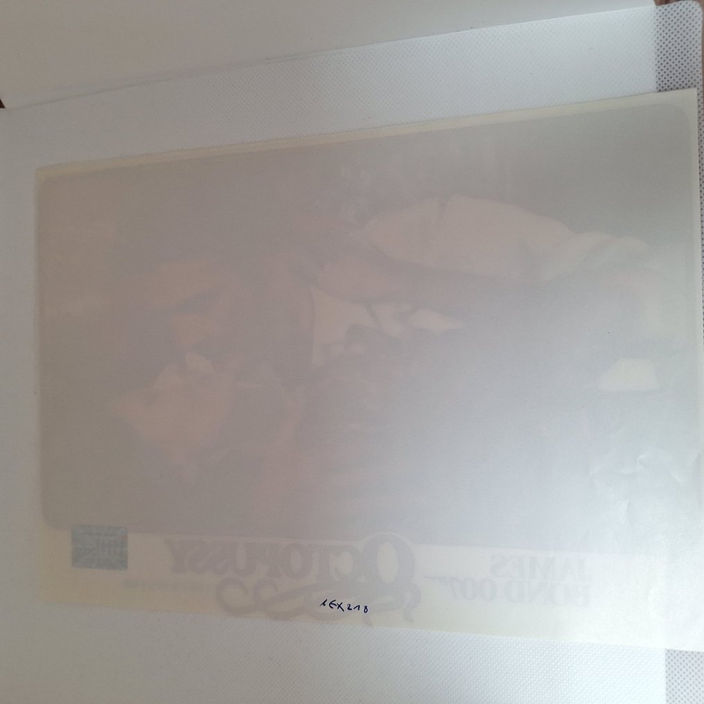 James Bond 007: Octopussy - signed by Roger Moore as 007 (+2017) Rare Vintage Lobby Card - signed with Certified Genuine bc #4.3