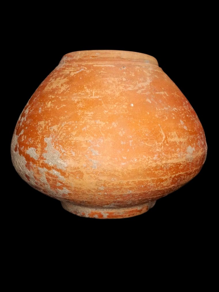 Ancient Roman Sgraffito ware vase - 3rd/4th century - authenticated by Daniel Lebeurrier  (No Reserve Price) #1.0