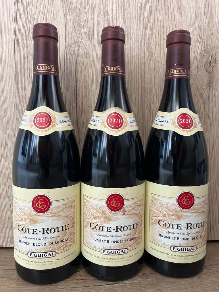 2021 E. Guigal, Cote-Rotie brune et blonde de guigal - Côte Rotie - 3 Flaskor (0,75L) #1.0