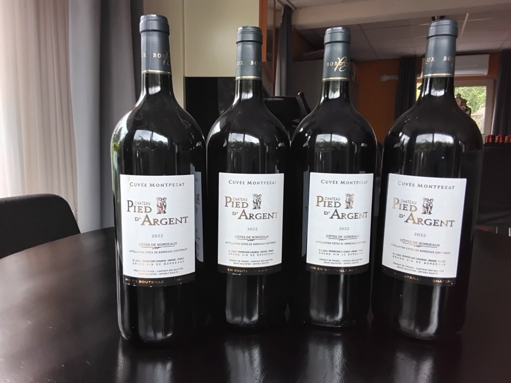 2022 Château Pied d’Argent Cuvée Montpezat - Μπορντό - 4 Magnums (1.5L) #1.0