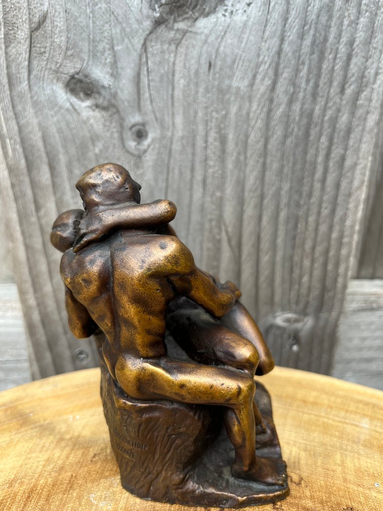 小塑像 - Rodin de kus - 青銅色 #2.1