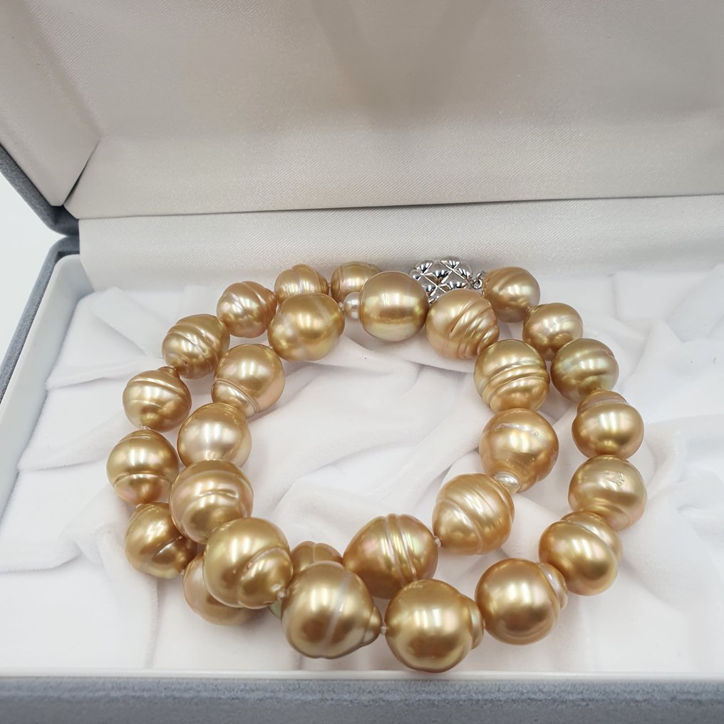 χωρίς τιμή ασφαλείας - Κολιέ Ασημί Μαργαριτάρι - Μάτι του Νότιου Ειρηνικού 15mm #4.3