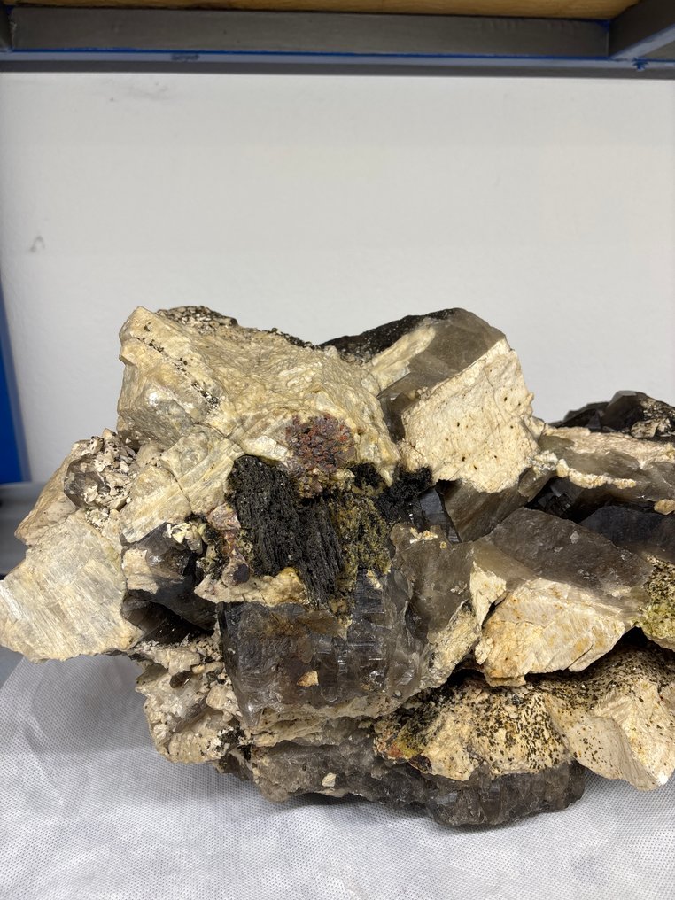 Χαλαζίας feldispato - Ύψος: 48 cm - Πλάτος: 35 cm- 28.87 kg - (1) #1.0