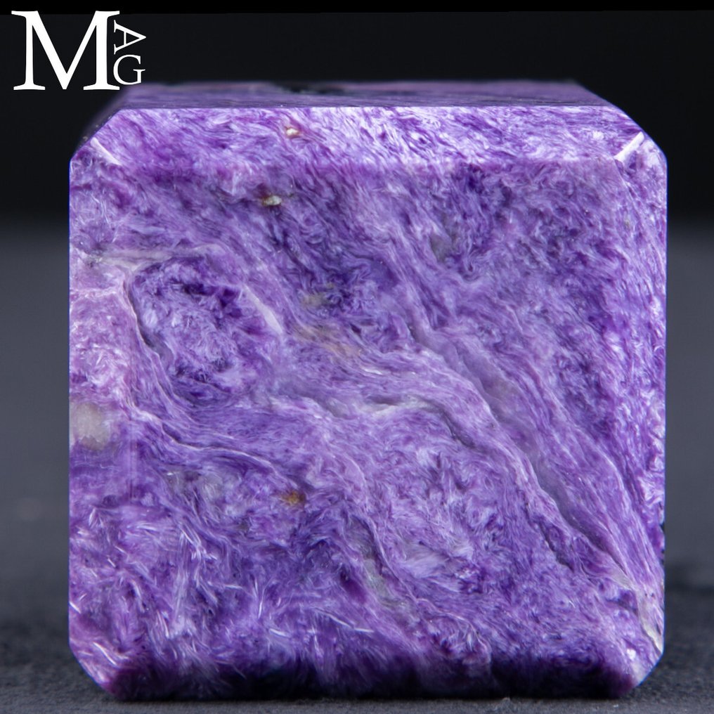 Cubo σε φυσική Χαροΐτη – Ανατολική Σιβηρία Σπάνιο Σιβηριανό Κύβος Chaorite - Ύψος: 50 mm - Πλάτος: 50 mm- 320 g #2.1