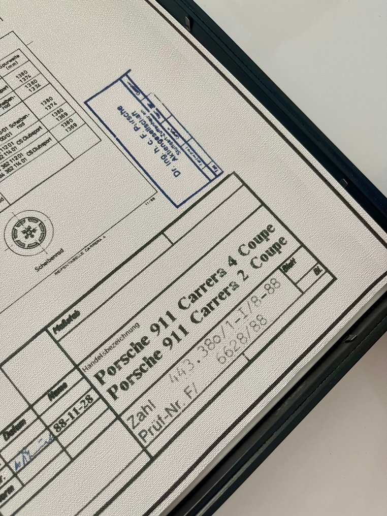 Porsche 964 - Technical Drawing - Frame - Design #1.0