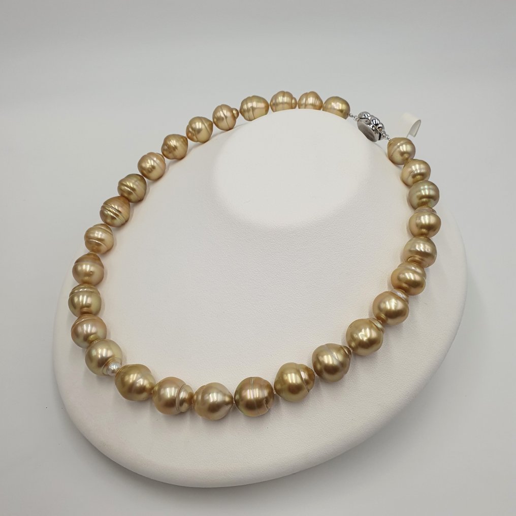 χωρίς τιμή ασφαλείας - Κολιέ Ασημί Μαργαριτάρι - Μάτι του Νότιου Ειρηνικού 15mm #3.2