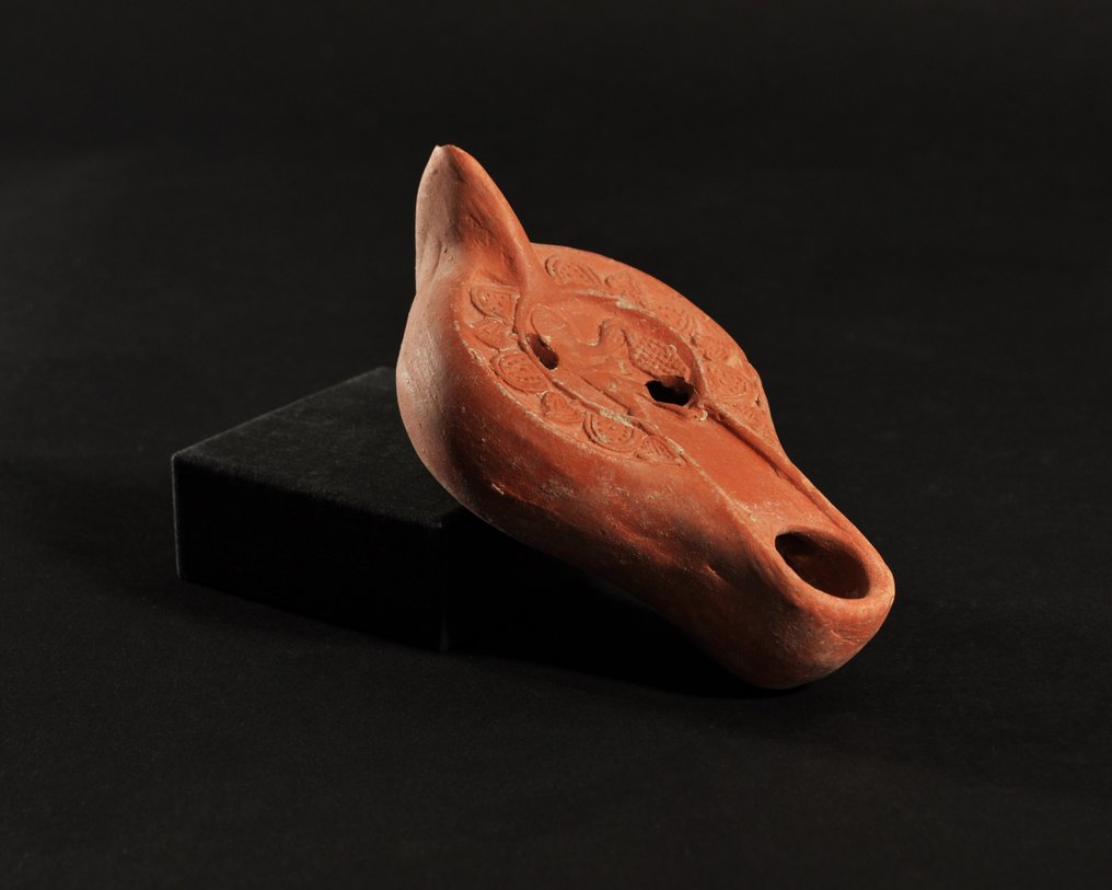 Myöhäinen Rooma / Varhainen Bysantti Terrakotta Öljylamppu - 11.5 cm #1.0
