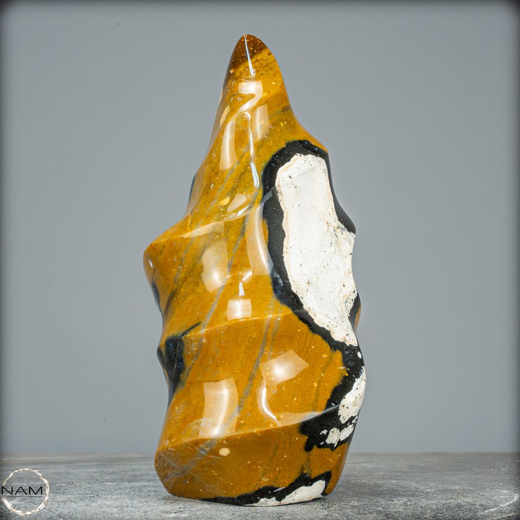 新发现!稀有天然菱铁矿-玉髓 火焰- 1938.04 g #2.1