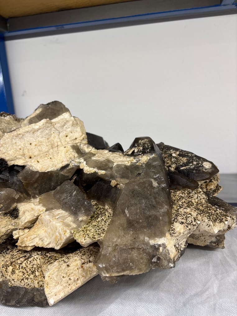 Χαλαζίας feldispato - Ύψος: 48 cm - Πλάτος: 35 cm- 28.87 kg - (1) #2.1