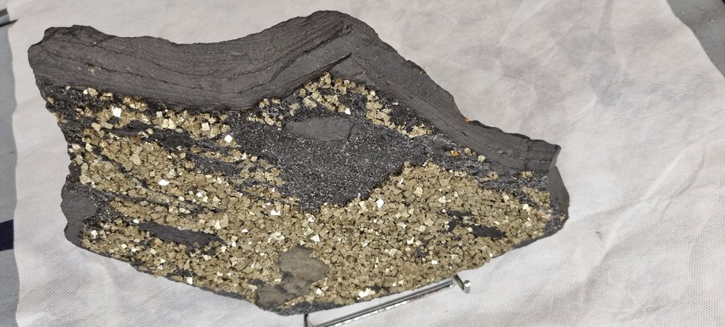 Σιδηροπυρίτης Ελεύθερη μορφή - Ύψος: 31 cm - Πλάτος: 19.5 cm- 2.53 kg - (1) #4.3