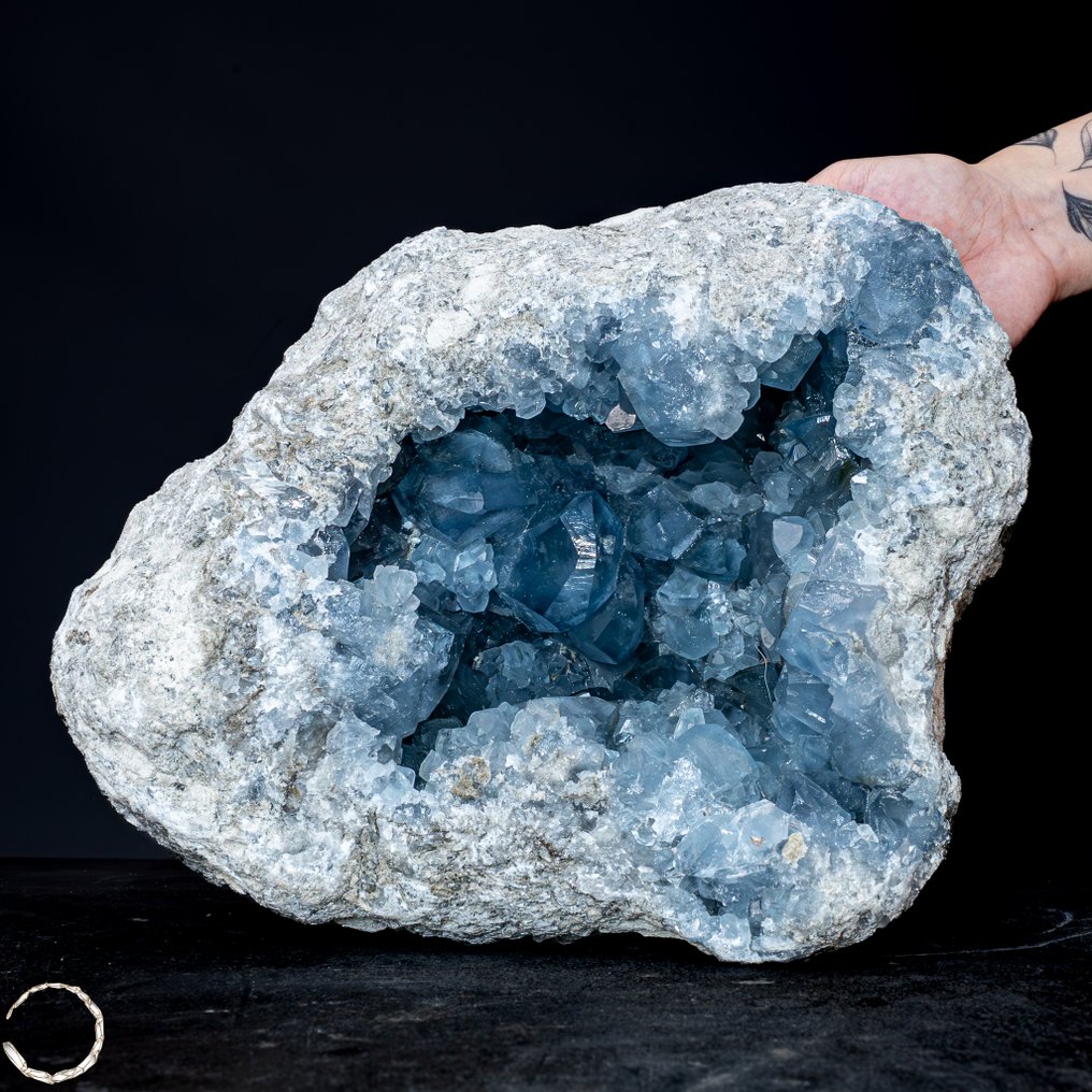 Φυσικός κρύσταλλος Celestit Druse, Μαγιγιάντα 14,2Kg - Αριστούργημα της φύσης- 14226.83 g #4.3