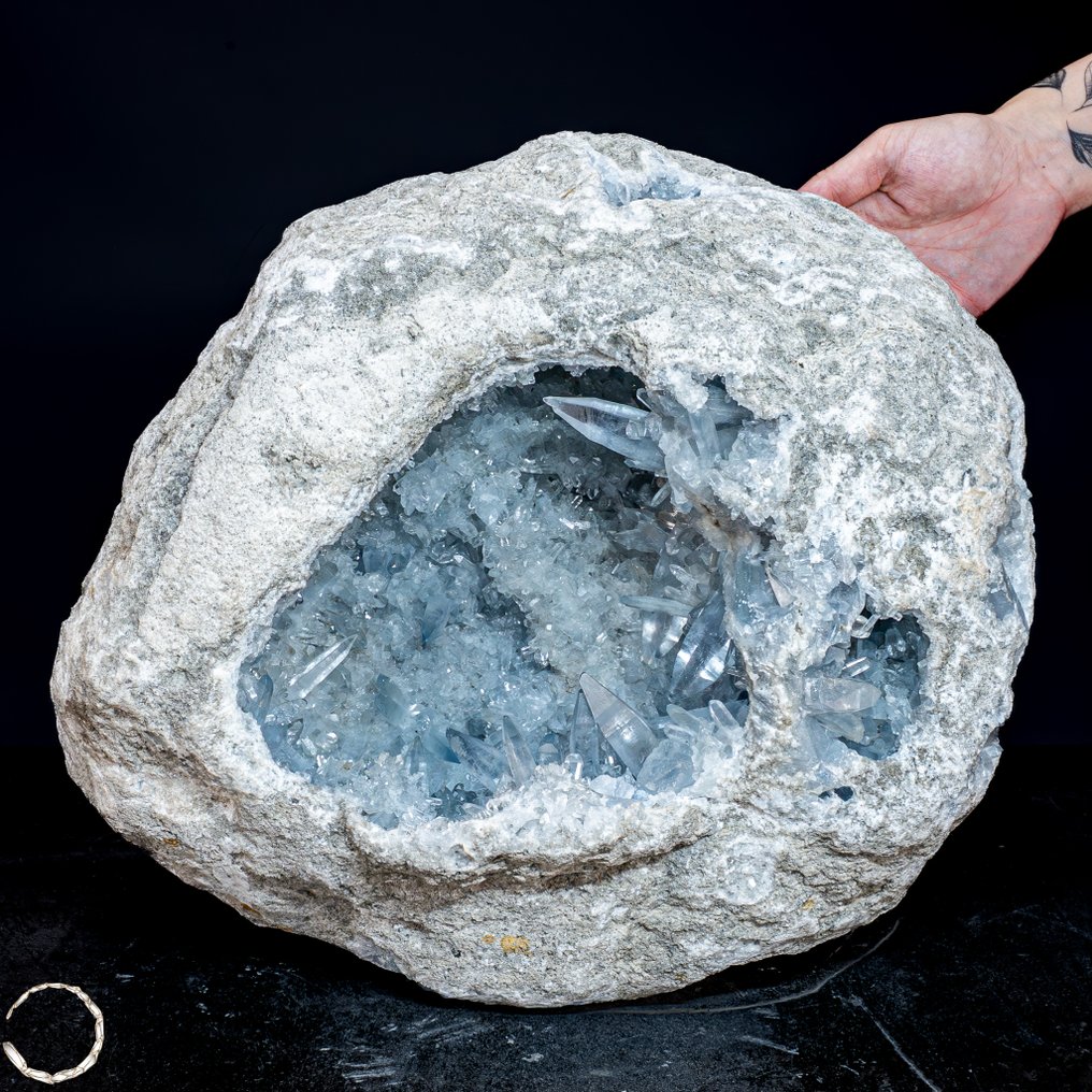 珍稀天然塞莱斯蒂特水晶簇,马达加斯加,重39公斤 大自然的艺术品- 39006.52 g #4.3