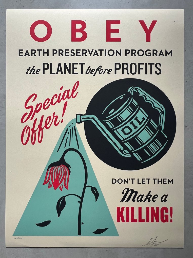 Shepard Fairey (OBEY) (1970) - Earth Preservation #1.0