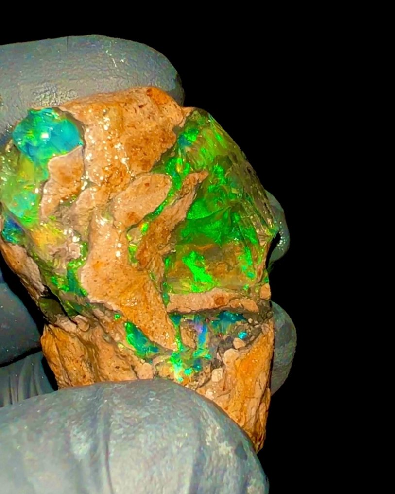 天然水晶欧泊 AAA+++ - 未处理 - 166克拉 高品质水晶石英石 - 高度: 60 mm - 宽度: 30 mm- 33.18 g - (1) #1.0