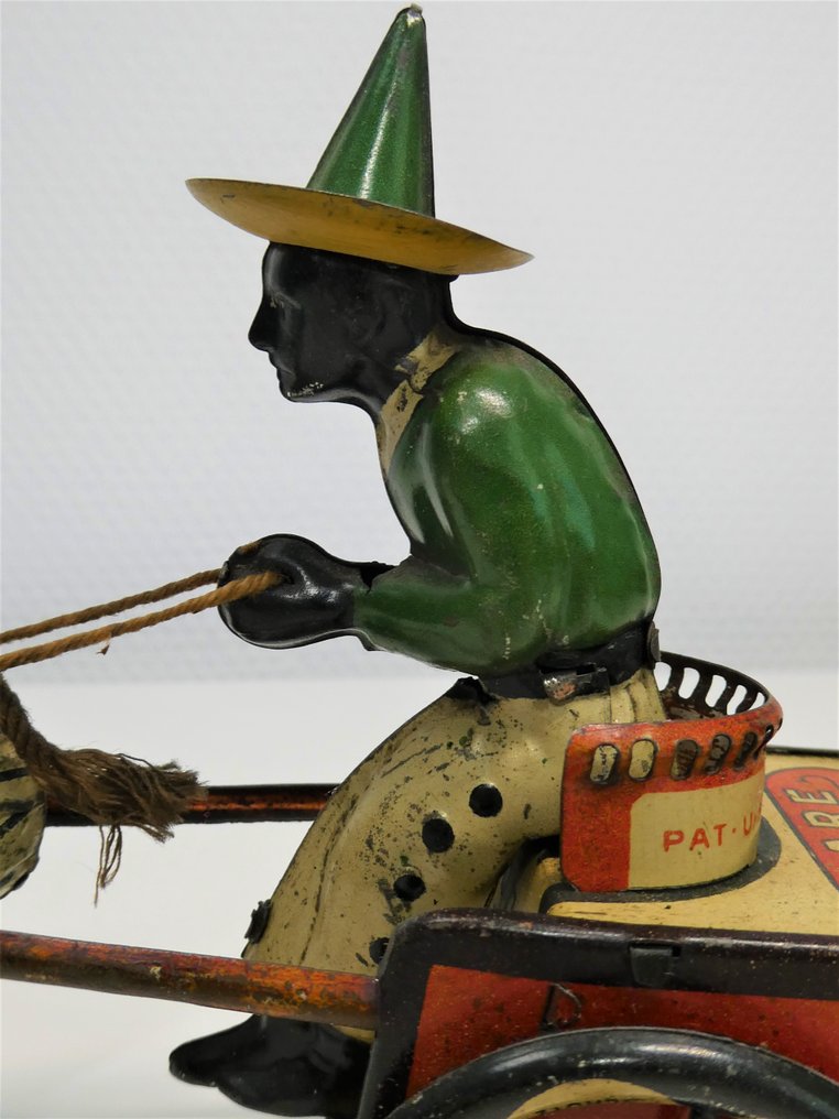 Lehmann - Τσίγκινο παιχνίδι - 1920's Blikken "Dare Devil" Cart, Clockwork Blikken Speelgoed - 1920-1930 - Γερμανία #4.3