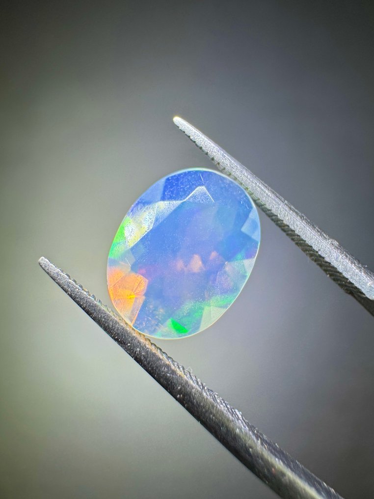 Set di 3 opali bianchi sfaccettati dell'Etiopia. 3,33 carati. Nessuna riserva di prezzo. A faccette- 0.67 g - (3) #3.2