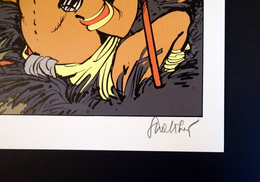 Walthéry, François - 1 Silkscreen - Natacha - Hommage à Bob Morane #3.2