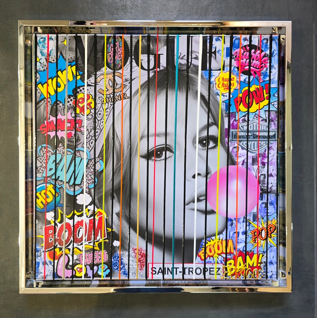 Elmago - Brigitte Bardot bubble gum french codebarre (large) #1.0