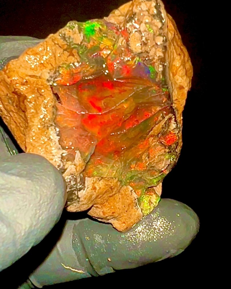 Natural AAA+++ crystal opal - untreated - 226 carats high-quality crystal opal - Height: 55 mm - Width: 55 mm- 45.24 g - (1) #4.3