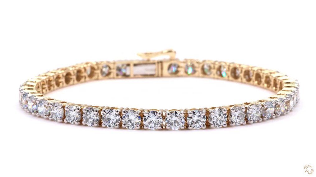 Bracelet - 18 kt. Yellow gold -  10.05ct. tw. Diamond (Lab-grown) #1.0