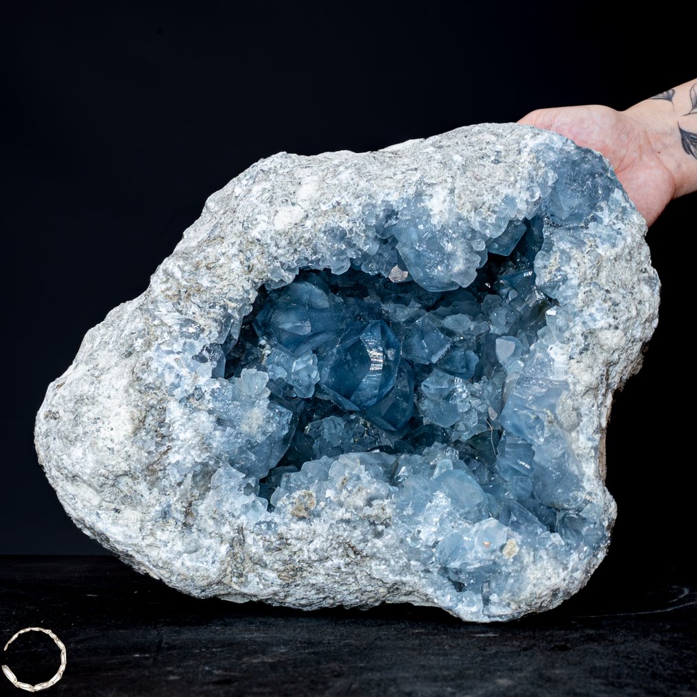 Φυσικός κρύσταλλος Celestit Druse, Μαγιγιάντα 14,2Kg - Αριστούργημα της φύσης- 14226.83 g #3.2