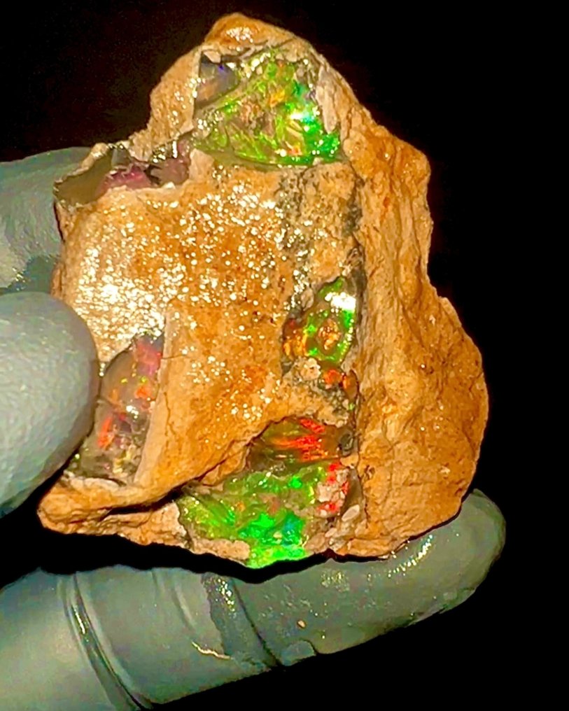 Natural AAA+++ crystal opal - untreated - 226 carats high-quality crystal opal - Height: 55 mm - Width: 55 mm- 45.24 g - (1) #3.2